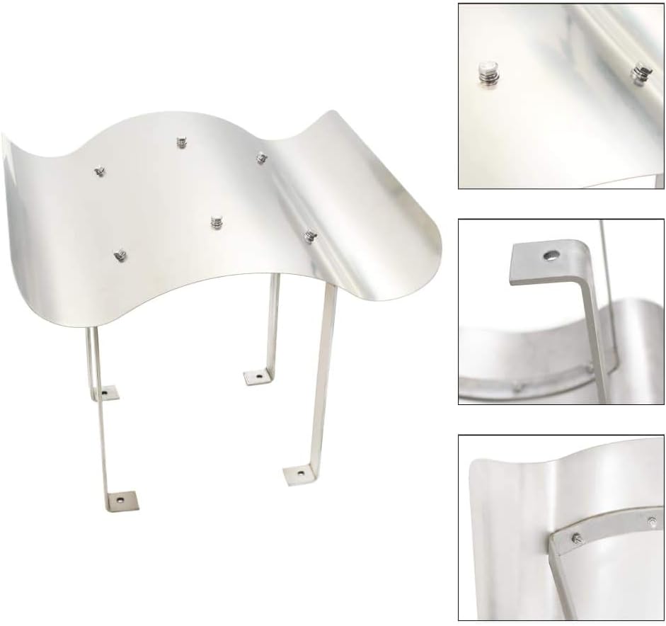 Festnight Schornsteinhaube Kaminabdeckung Kaminhaube Regenhaube | Silber Edelstahl, 70x70x30 cm