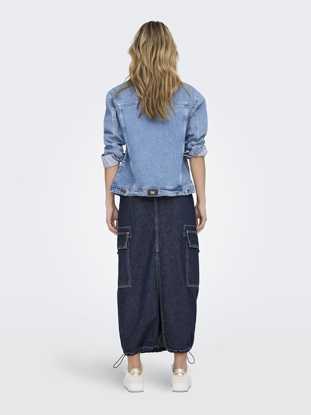 ONLY Female Jeansrock ONLSKYLAR Denim Langer Rock XS Blau, XS Blau