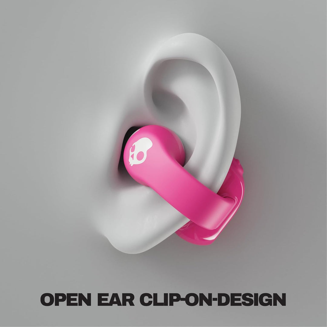 Skullcandy Push 720 Open Wireless Open Ear Bluetooth Earbuds, Headphones, Waterproof, Clip-On Lightw