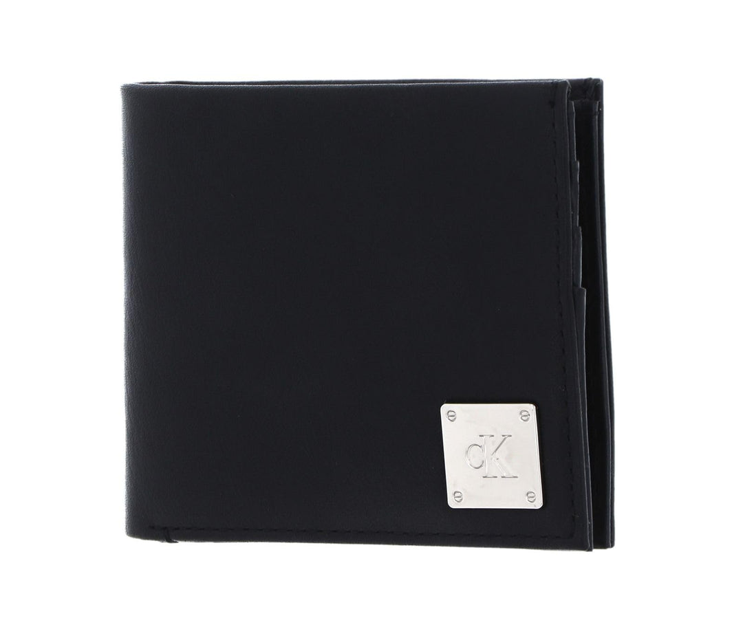 Calvin Klein CKJ Mono Plaque Bifold W/Coin Black
