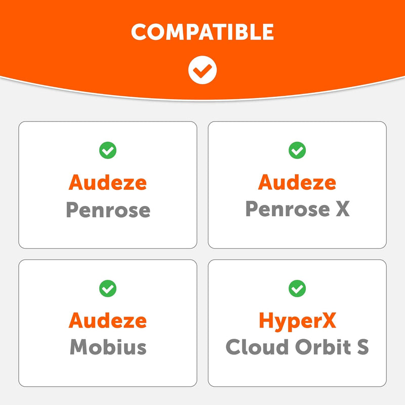 WC Freeze Penrose Ersatz-Hybridgewebe-Ohrpolster mit Kühlgel für Audeze Penrose und Mobius, hergeste