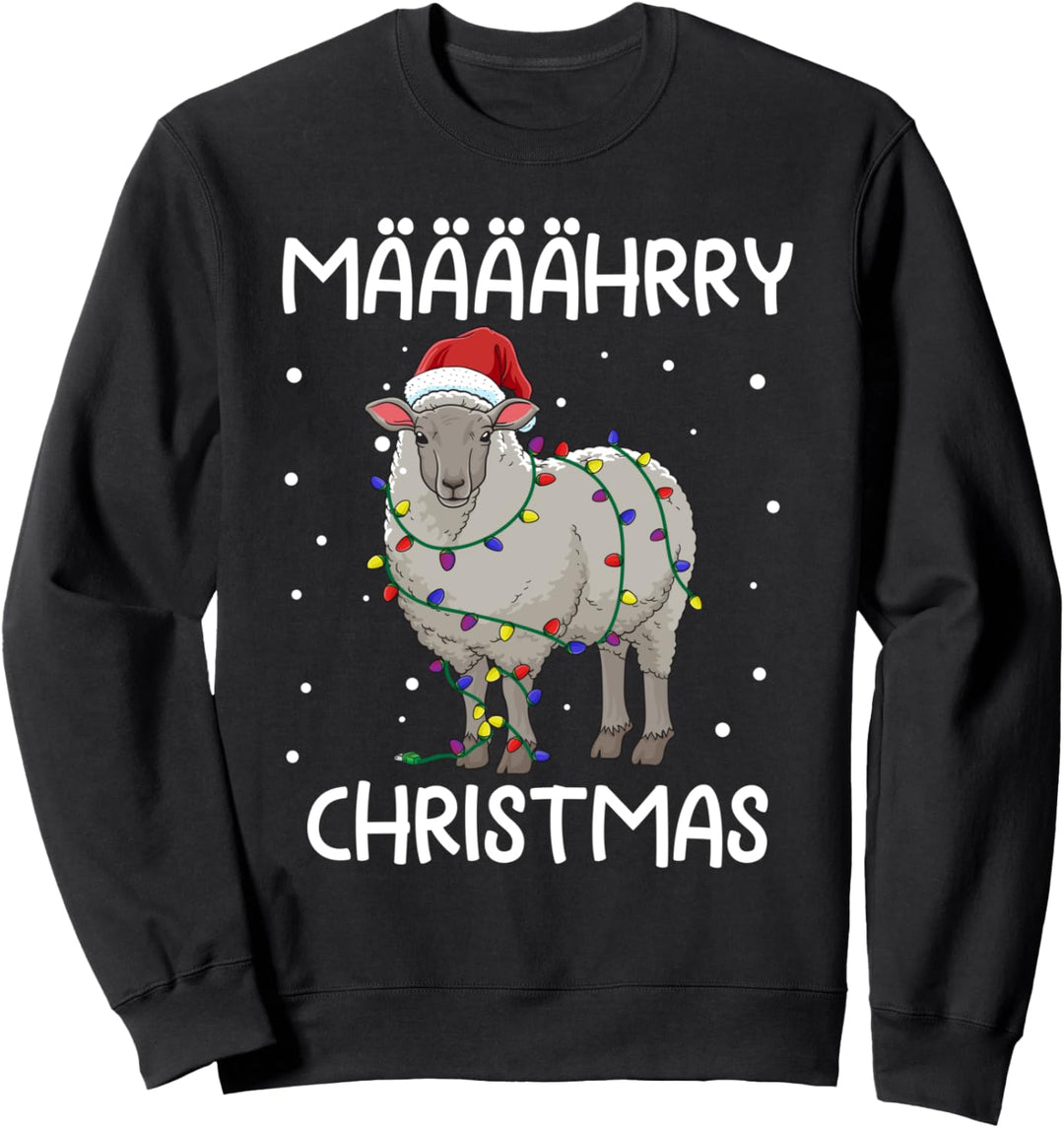 Lustiges Schaf Weihnachten Määäährry Christmas Geschenk Sweatshirt