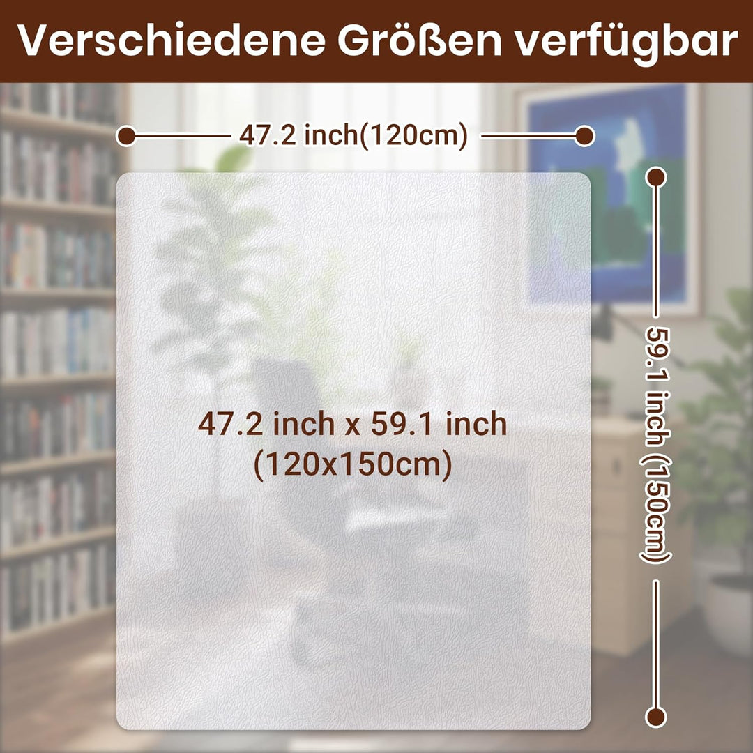 COSYLAND Bodenschutzmatte Bürostuhl transparent – Bürostuhl Unterlage & Schreibtischstuhl Unterlage