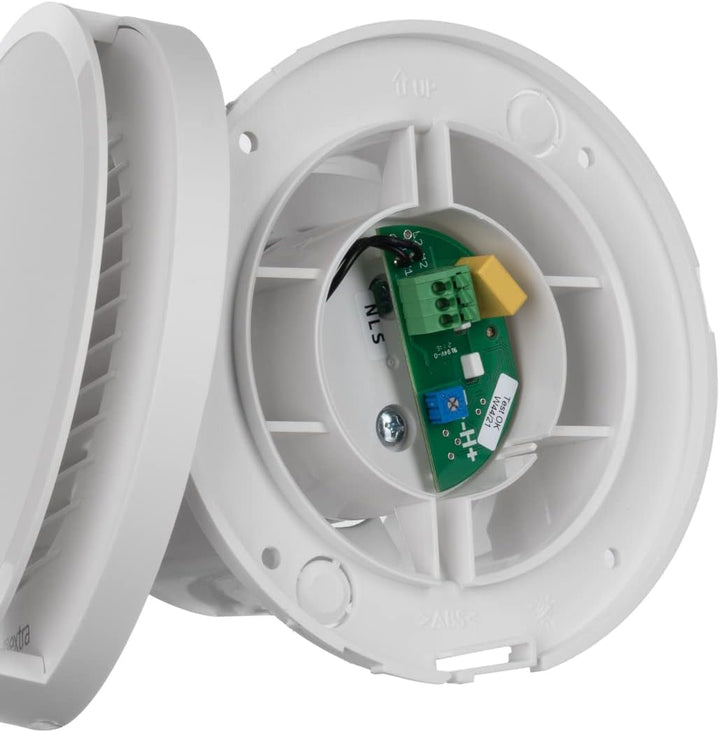 EUROPLAST Ø 100mm Badlüfter Timer/Nachlauf, Wandlüfter Rund Front - Ventilator Wandventilator Abluft