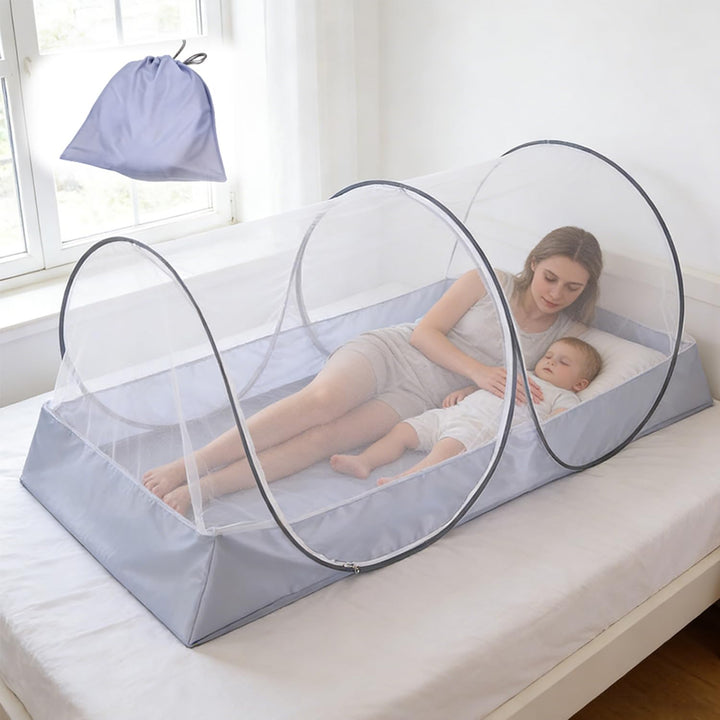 Moskitonetz Bett 200 * 100 * 73cm, Moskitonetz Reise Pop Up, Tragbares Campingzelt, Faltbares Moskit