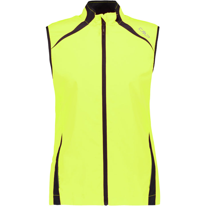 CMP Damen Light Softshell Weste Outdoorweste L Neongelb, L Neongelb