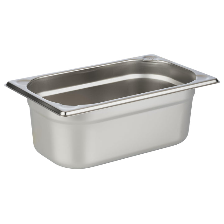 APS 81404 GN 1/4 Behälter, rostfreier Gastronormbehälter Edelstahl, Abmessungen 265 x 160 mm/Höhe 10