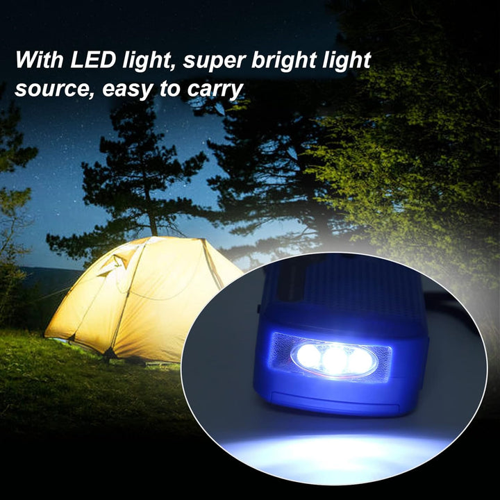 Notfall-Handkurbelradio Solar-Wind-Up-Radios mit USB-Handy-Ladegerät, Taschenlampe, tragbares AM/FM-
