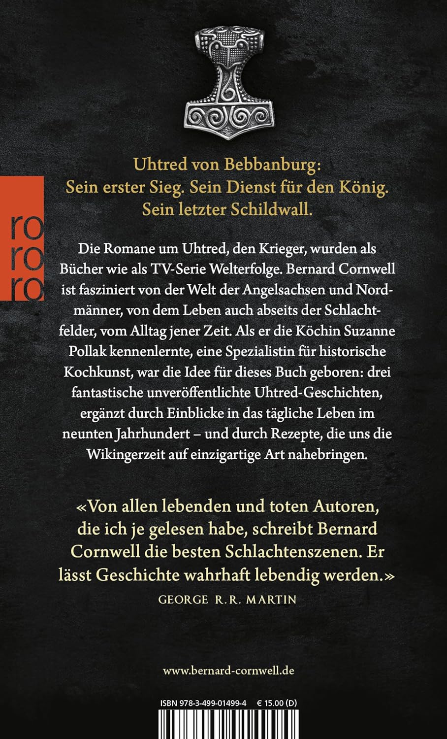 Der letzte Schildwall: Geschichten von Uhtred: Mit Rezepten aus dem angelsächsischen England von Suz