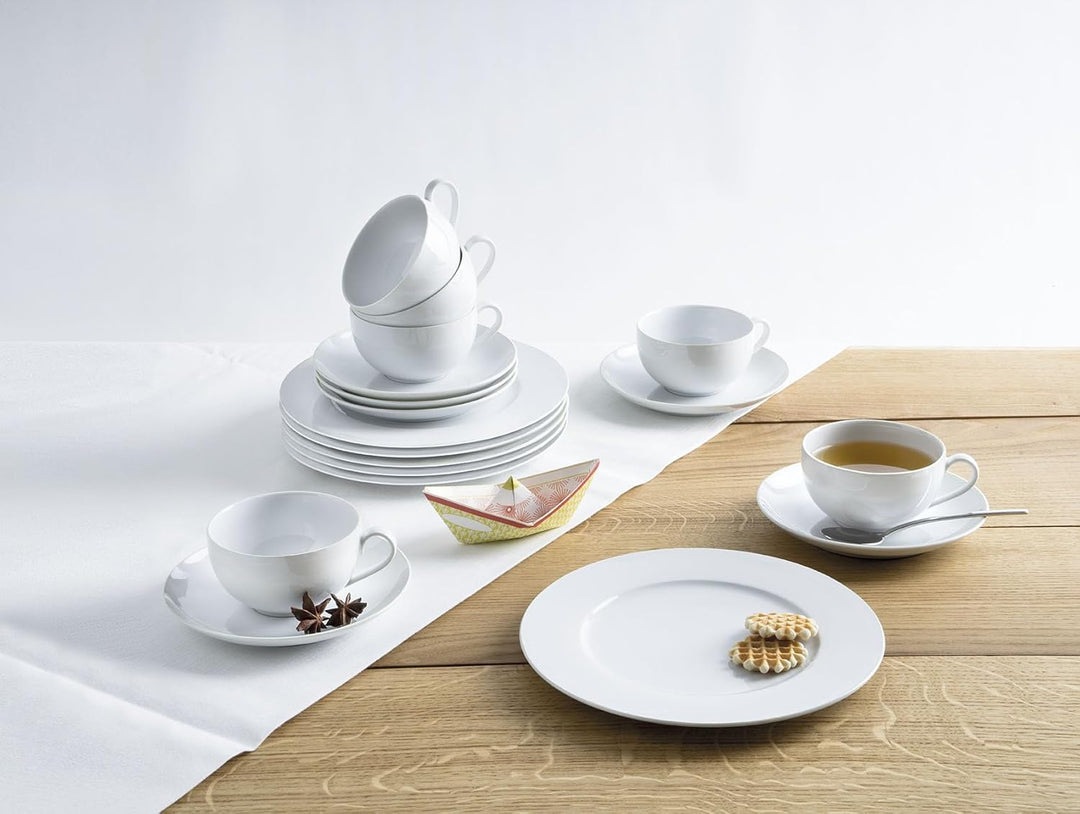 KAHLA Aronda Platte oval 23 cm | weisser Servierteller aus Porzellan Weiss Platte 23 cm, Weiss Platt