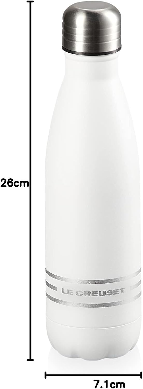 Le Creuset Trinkflasche, Edelstahl, 0.5 L, Cotton, 41208504310000, Cotton