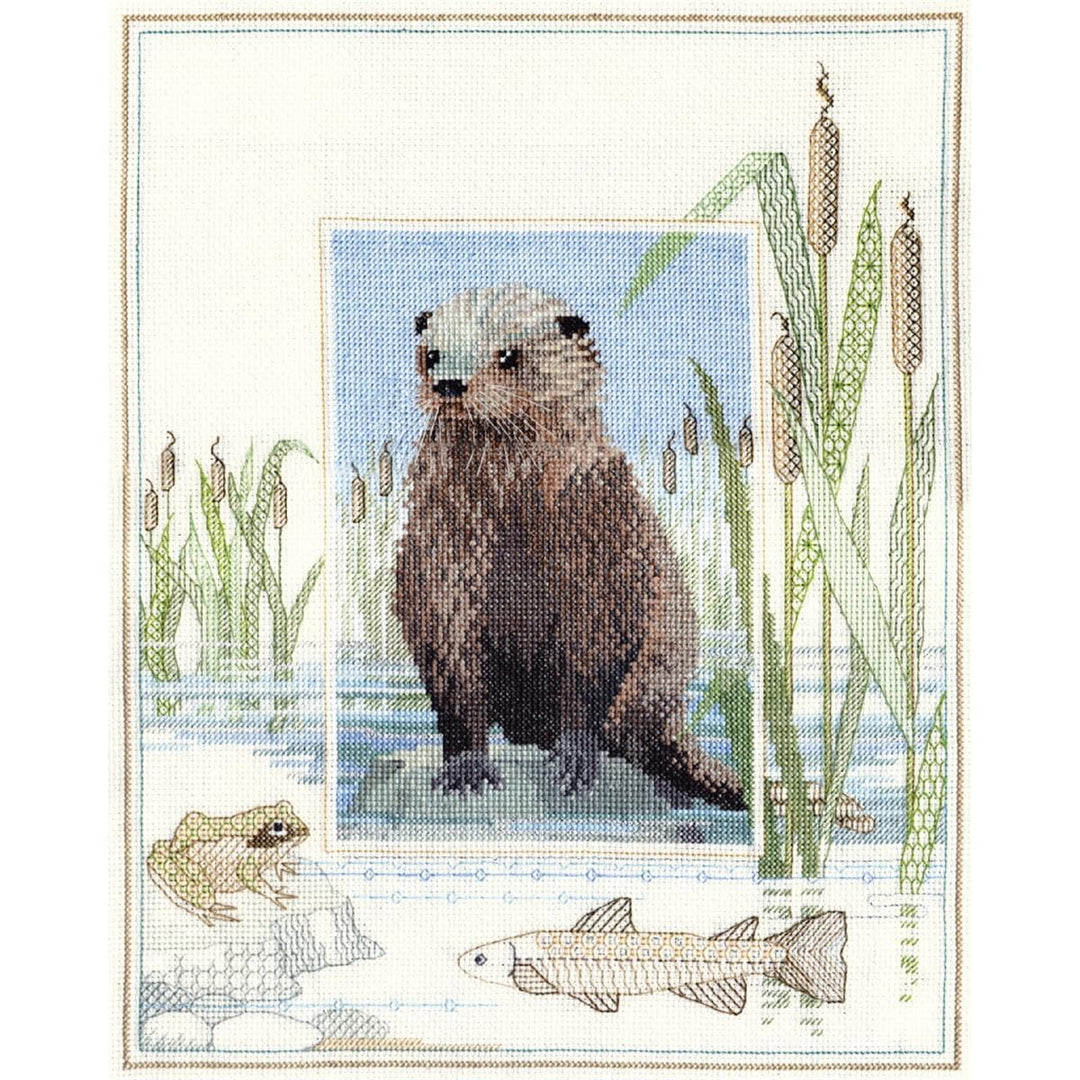 Bothy Threads Kreuzstich-Set "Tierwelt - Otter", 26.9x34.2cm, DWWIL6, Zählmuster