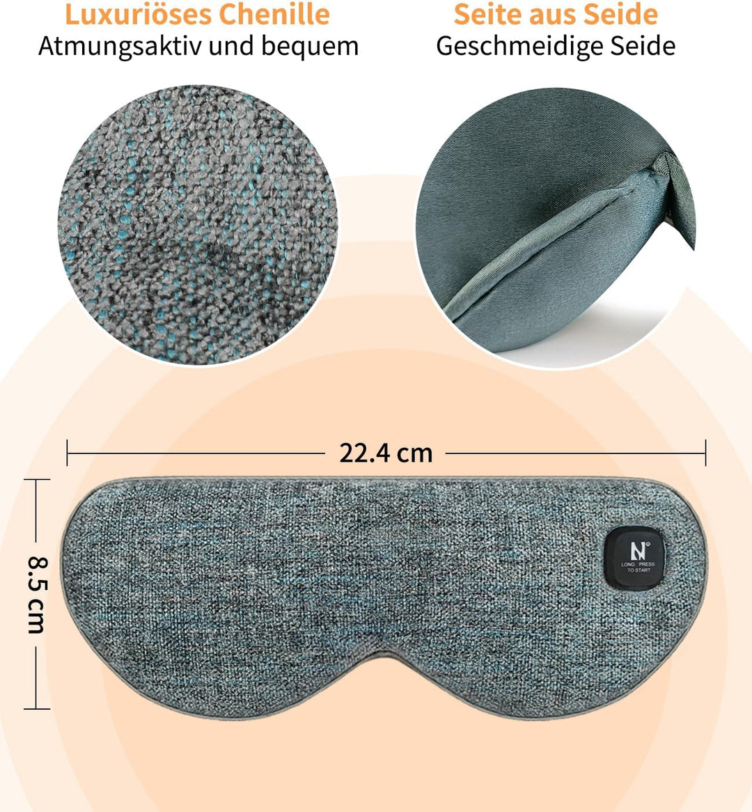 AROMA SEASON Wärmebrille mit Akku ohne Kabel zur Linderung von trockenen Augen, Gerstenkorn, Blephar