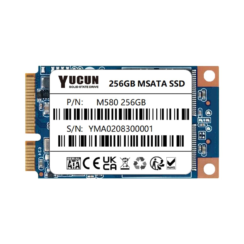YUCUN MSATA III Interne Solid State Drive 256GB SSD, 256GB