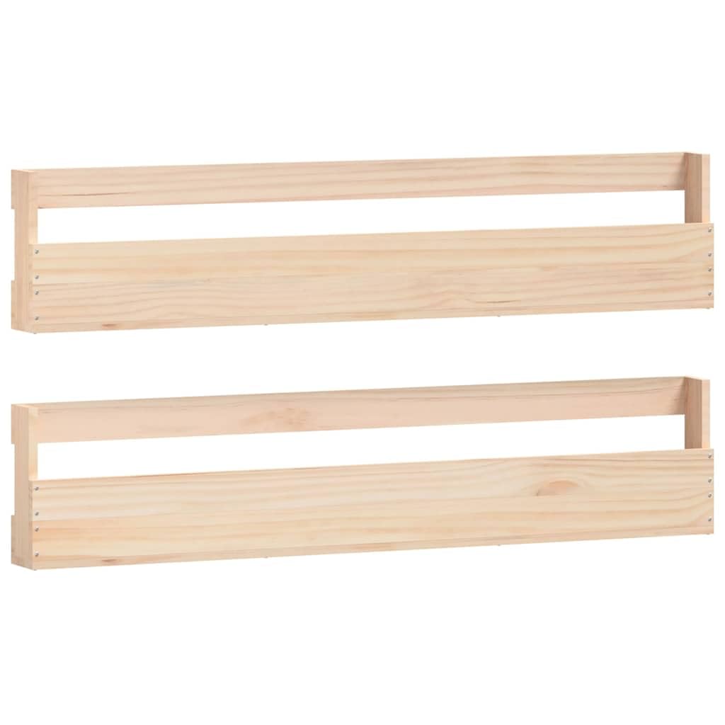 vidaXL Wand Schuhregal 2 STK., Schuhschrank mit viel Stauraum, Schuhständer Hängeregal Wandmontage,