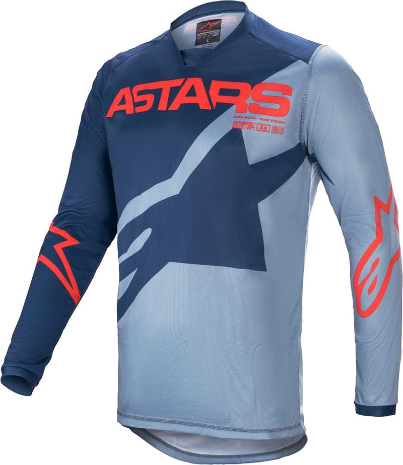 Alpinestars Racer Braap Motocross Jersey Dunkelblau/Hellblau L