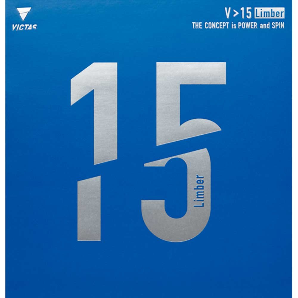 VICTAS Belag V > 15 Limber Schwarz 2,0 mm, Schwarz 2,0 mm