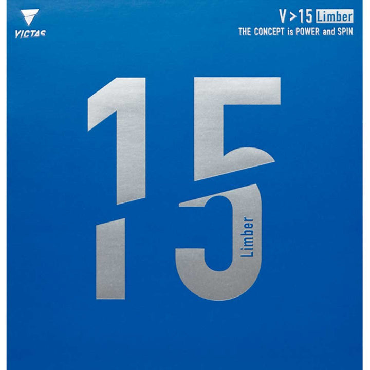 VICTAS Belag V > 15 Limber Schwarz 2,0 mm, Schwarz 2,0 mm