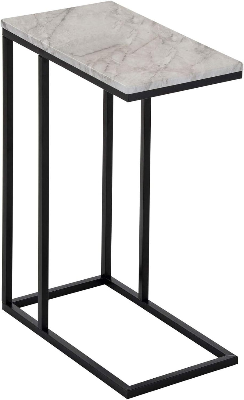 IDIMEX Beistelltisch Debora, praktischer Wohnzimmertisch in C-Form, schöner Couchtisch Tischplatte r
