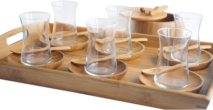 Bambum Set, 23-teilig Tee Set beige 4,5 x 6 cm