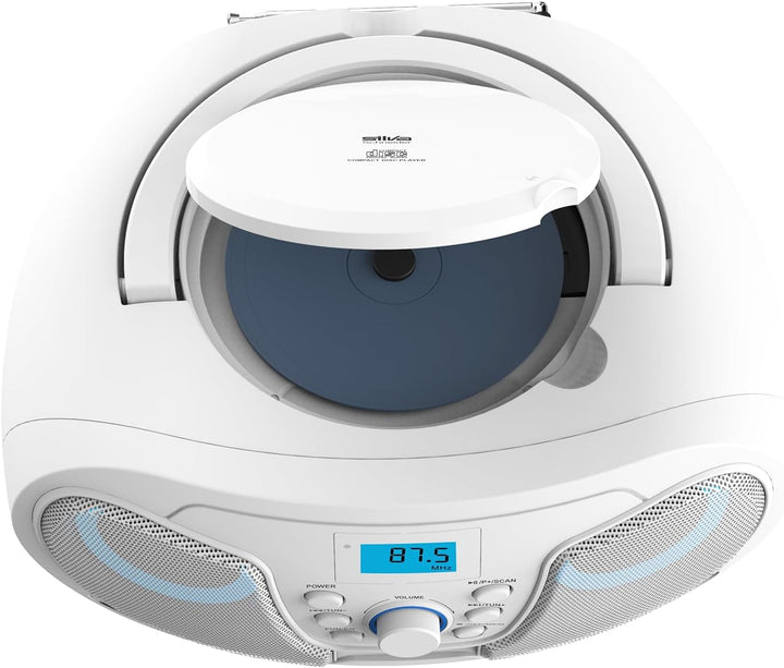 Silva Schneider MPC 25.4 USB – Tragbarer CD-Player mit UKW-Radio, USB für MP3, AUX & Kopfhöreranschl