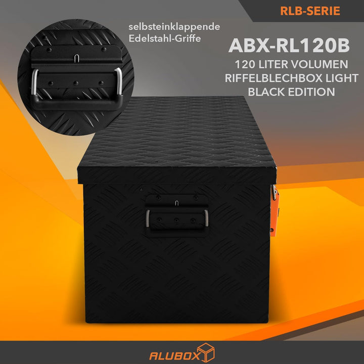 alubox Werkzeugkiste Riffelblech ABX-RL120B Aluminium 1,5mm Werkzeugkiste leicht und robust 120 Lite