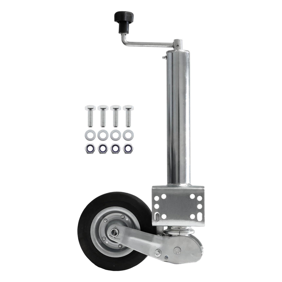 The Drive | Anhänger Stützrad 400KG | vollautomatik | Ø 60mm Rohr mit Anbauflansch | perfekt für Anh