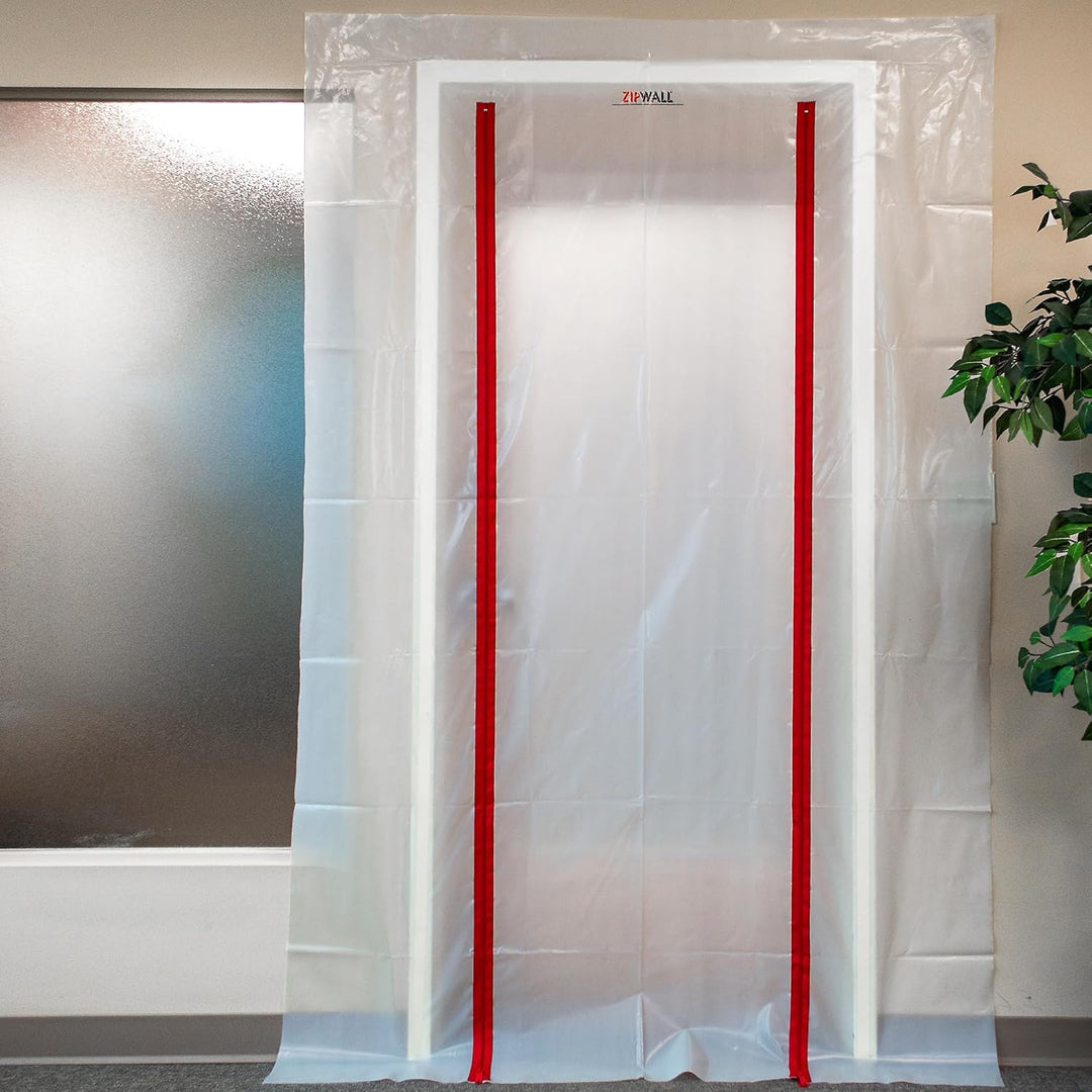 Zipwall ZDC ZipDoor Türen-Set für Staubkontrolle, ZDC Kit für Geschäftstüren, Kit für Geschäftstüren