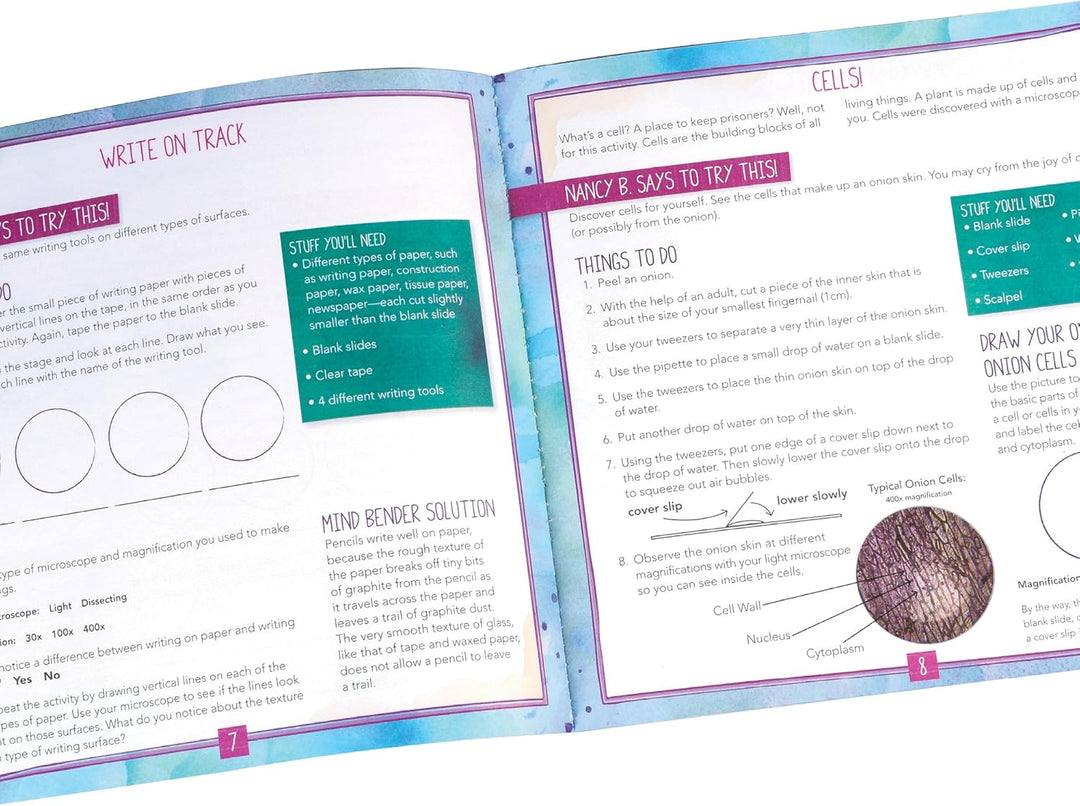 Learning Resources 5350 EI-5350 Nancy B'S Science Club Microscope & Activity Journal, Multicoloured