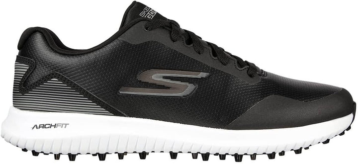 Skechers Herren Max Fairway 3 Arch Fit Spikeless Golfschuh Sneaker 45 EU Schwarz Weiss, 45 EU Schwar