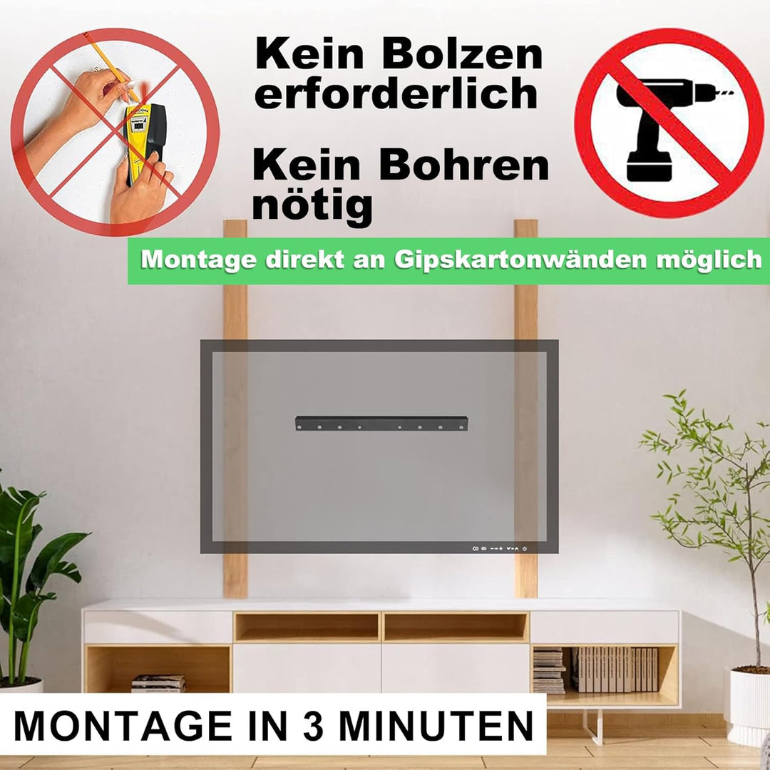 Auoace TV Wandhalterung Fernseher für 32-75 Zoll, bis zu 68kg, TV Halterung für Gipskartonwände und