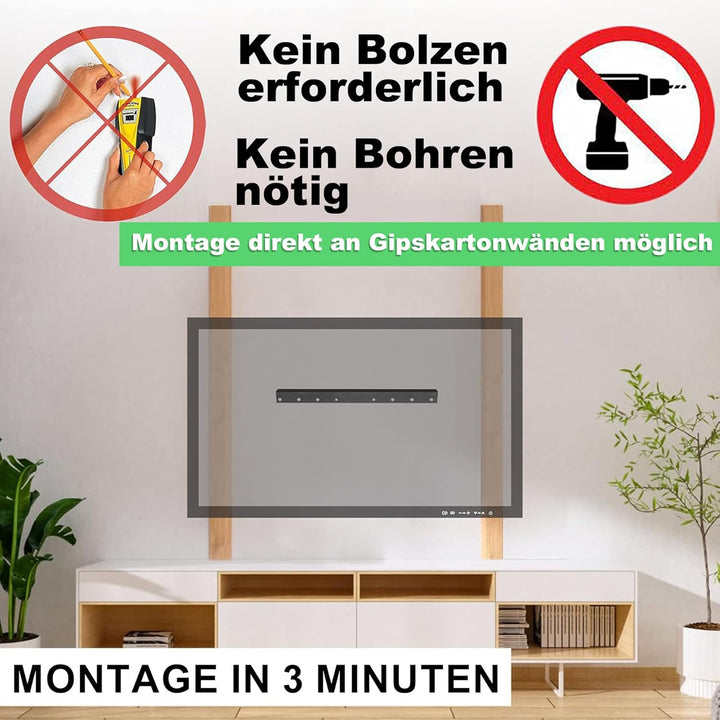 Auoace TV Wandhalterung Fernseher für 32-75 Zoll, bis zu 68kg, TV Halterung für Gipskartonwände und