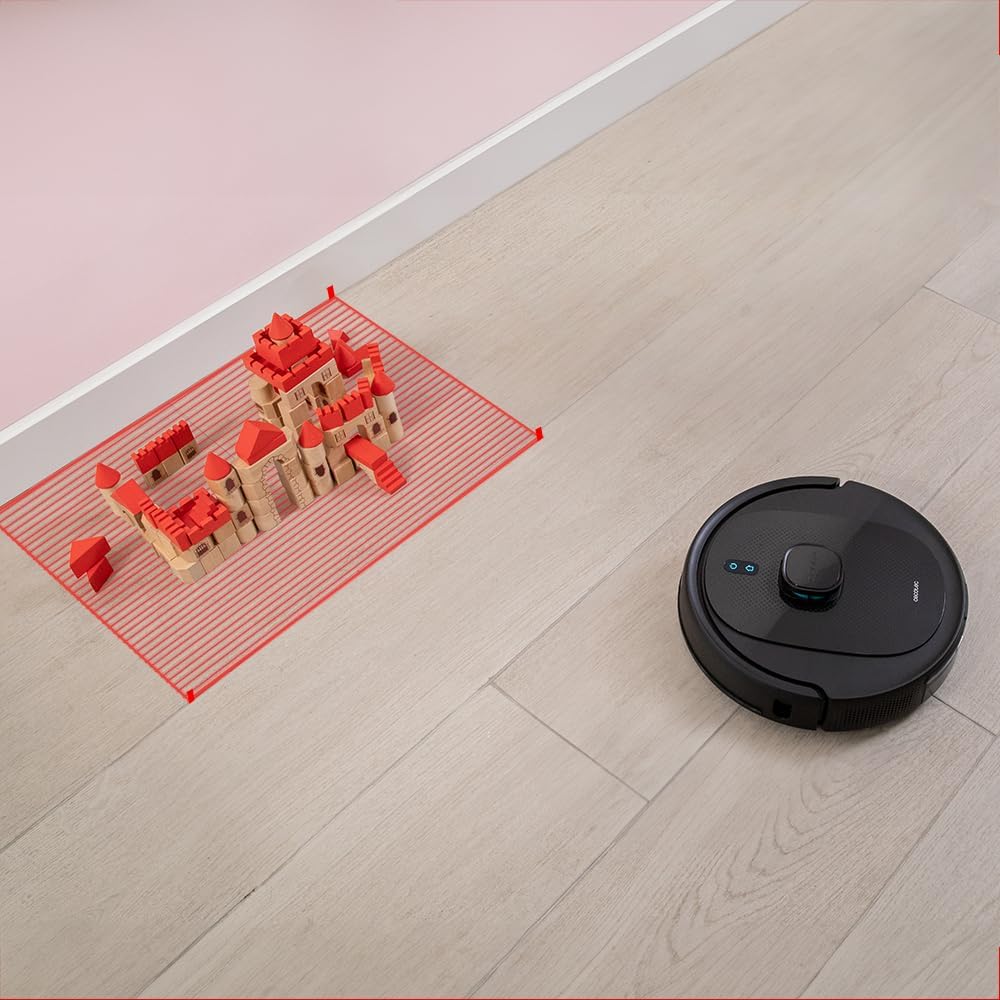 Cecotec Conga 7490 Immortal X-Treme Staubsaugerroboter mit Lasernavigation, 4-in-1-Reinigung: fegt,
