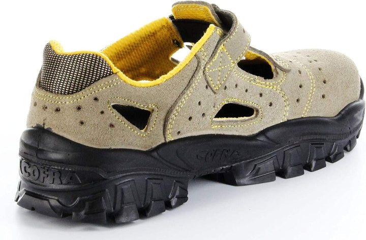 Cofra NT040-000.W39 NEW BRENTA S1 P SRC Sicherheitssandalen, Beige/Orange, Grösse 39 39 EU, 39 EU