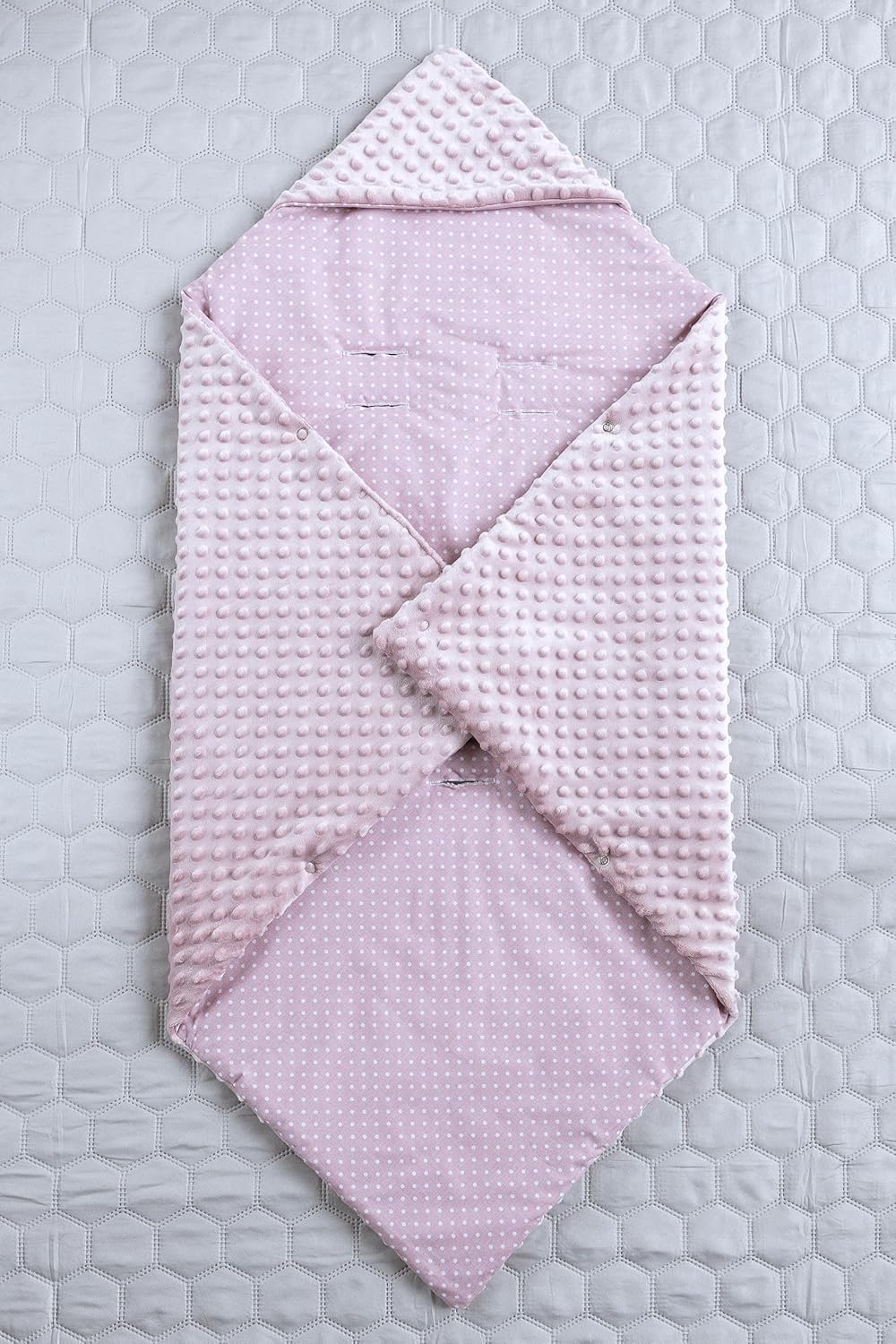LOOLAY Einschlagdecke Babyschale - Babydecke Autositz 90x90 cm - Fusssack für Autositz Ganzjahresdec
