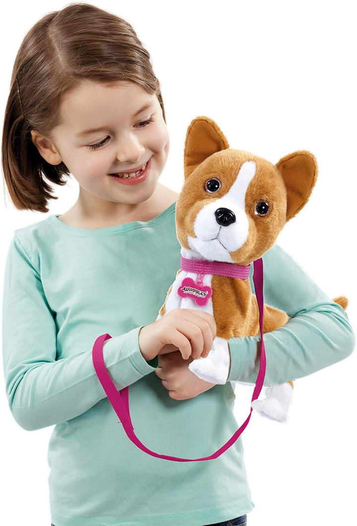 Animagic Lizzy the Walking Corgi, Interaktives Stofftier ab 2 Jahren, Plüschtier Hund, Lizzy