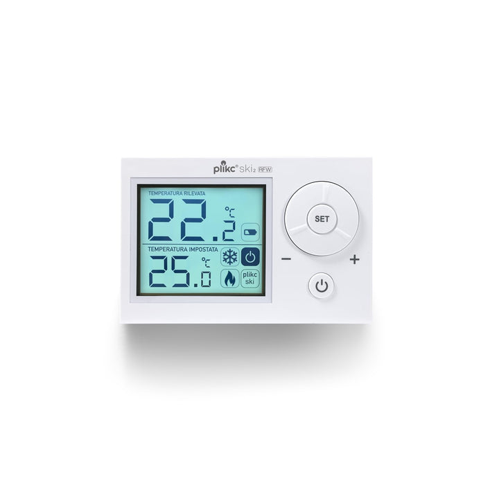 Plikc - Digitales Raumthermostat SKI 2 RFW (Weiss WiFi Wireless), Weiß Wifi Wireless