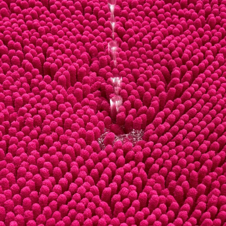 MIULEE Badematte 50x80 cm Rosa – Super Saugfähiger Badteppich Weich & rutschfest, Waschbarer Badezim