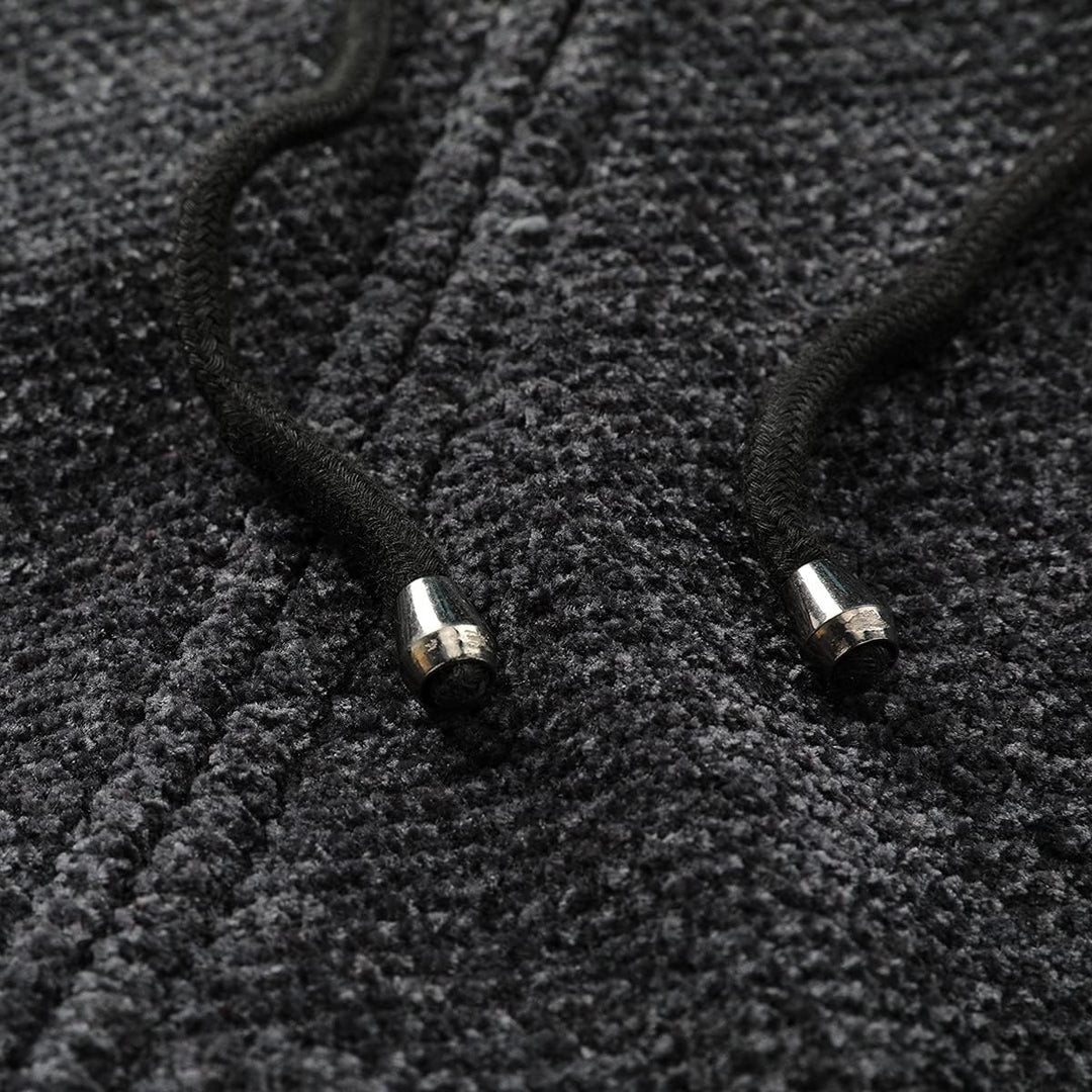 Allthemen Herren Strickjacke mit Kapuze Lang Gefüttert Cardigan Grobstrick Kapuzenjacke Kapuzenpullo