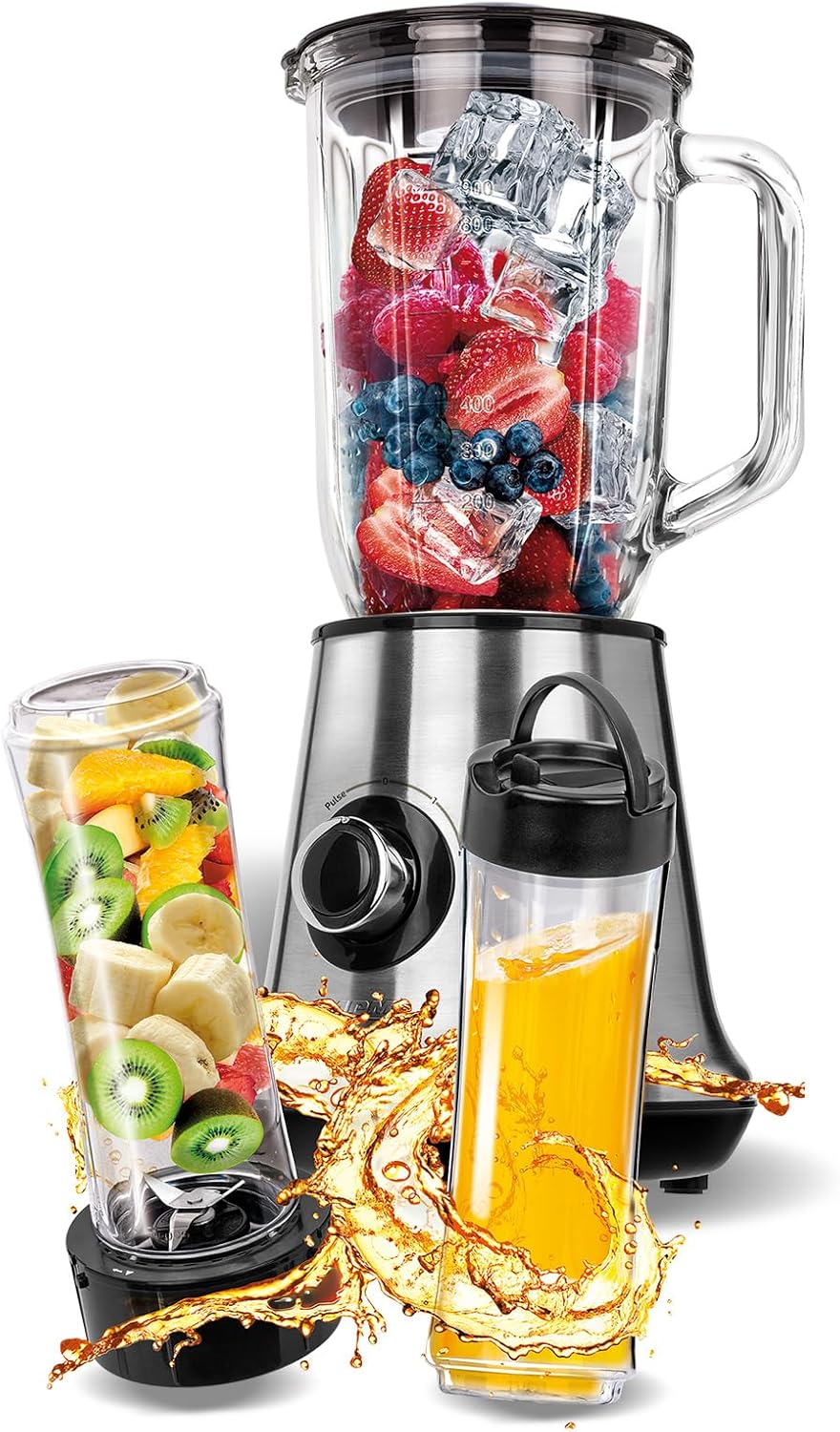 MPM MBL-15M blender 1 L Tabletop blender 450 W Stainless steel
