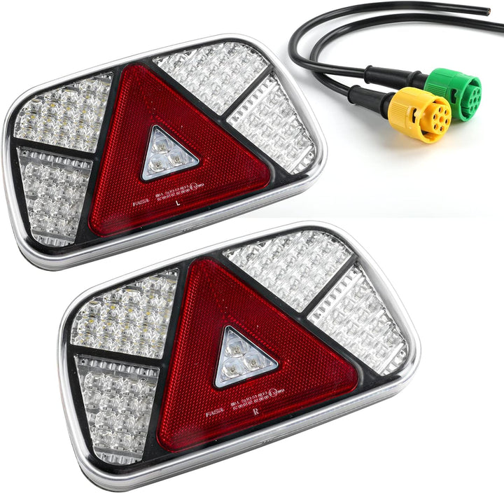 AOHEWEI Trailer Rücklichter Kit 12V/24V wasserdicht Blinker/Bremse/Rücklicht/Rückwärts/Nebel/Reflekt