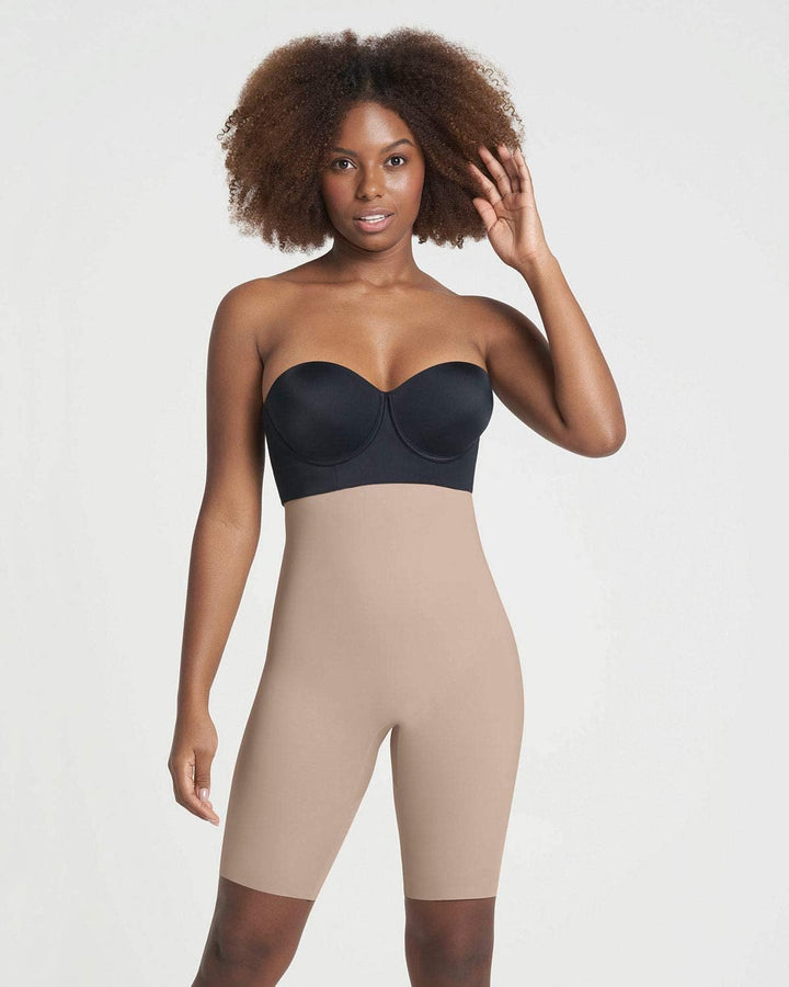 Leonisa Hochtaillierte Miederhose strafft Bauch und Taille S Beige, S Beige