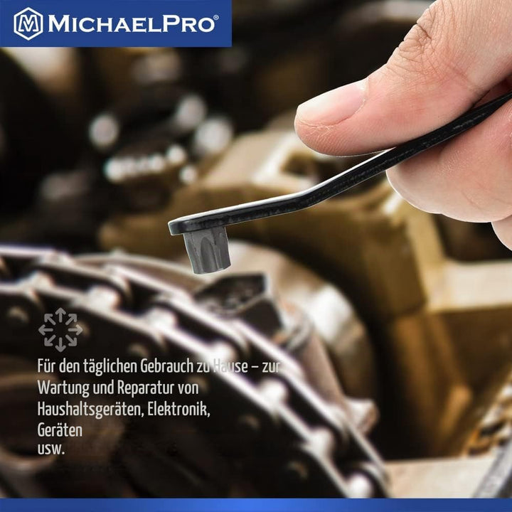 MichaelPro MP002029 5-Piece Ultra Low Profile Offset Screwdriver Set Slim Profile Angle Screwdriver
