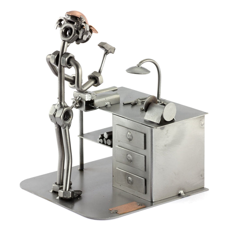 Steelman24 I Schraubenmännchen Schlosser I Made in Germany I Handarbeit I Geschenkidee I Stahlfigur