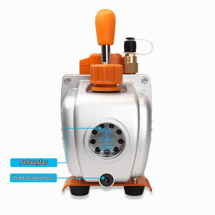 BACOENG 12L Vakuumkammer mit 85L/Min Einstufige Vakuumpumpe Unterdruckpumpe mit Manometer