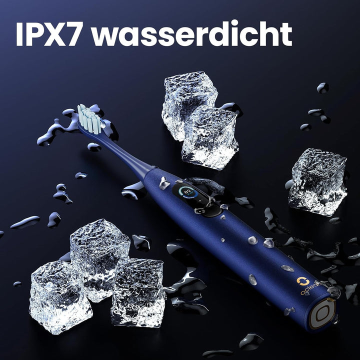 Oclean X Pro Elektrische Zahnbürste, Schallzahnbürste mit Farbdisplay, 3 Putzmodi & 32 Intensitäten,