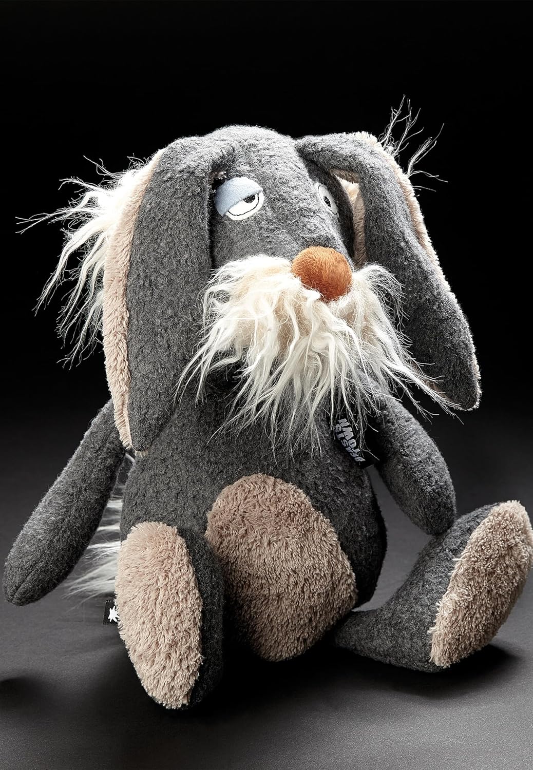 SIGIKID 38415 I waas nix Beasts Town Kinder und Erwachsene Kuscheltier empfohlen ab 3 Jahren grau Gr