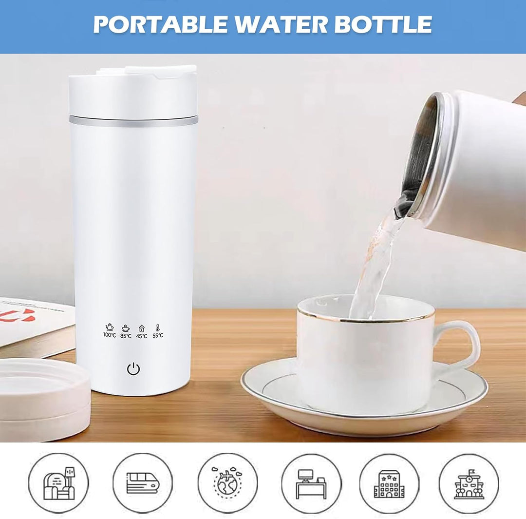Kleiner Tragbarer Wasserkocher, Reise Wasserkocher Klein, 400ml Mini Electric Kettle, Tragbarer Elek
