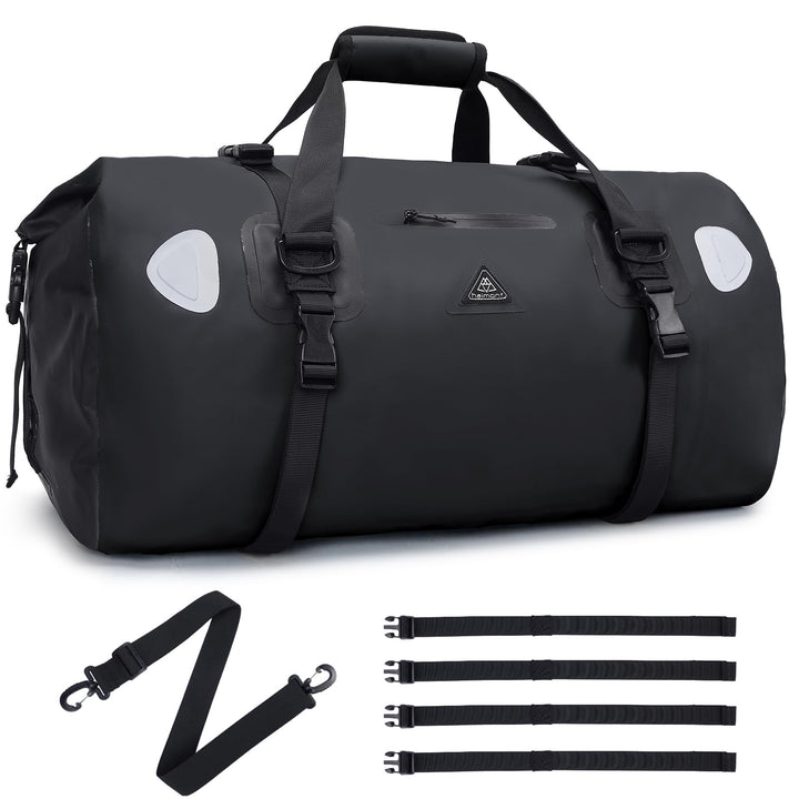 Haimont Waterproof Duffel Bag Roll-top Dry Bag, Black, 70L Schwarz 70L, Schwarz 70L