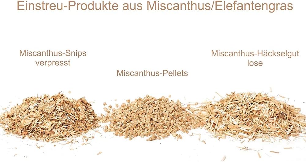 Jumbogras Kleintier-Einstreu Pellets aus Miscanthus/Elefantengras für Hasen Kaninchen Maus Vogel Mee